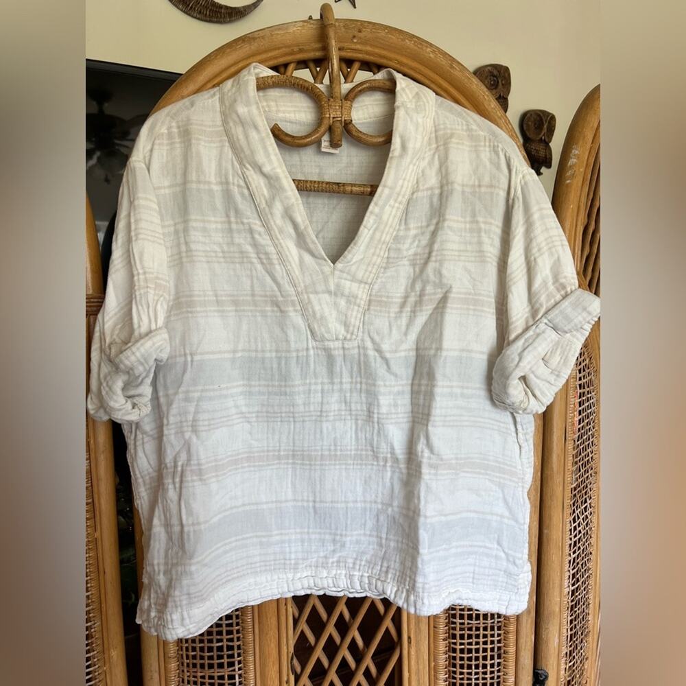 Women's white striped Top - Prana